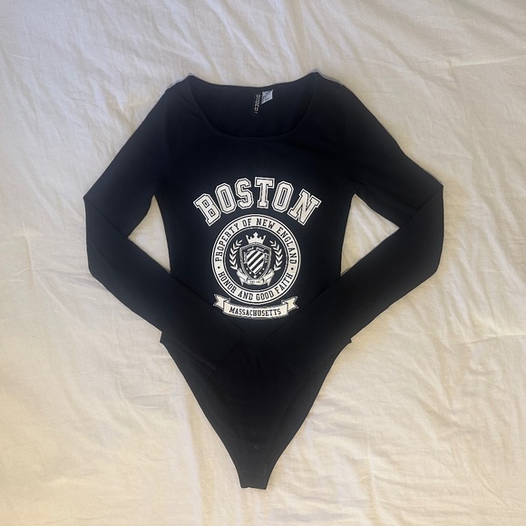 Boston Varisty Style Bodysuit - Picture 1 of 3